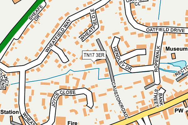 TN17 3ER map - OS OpenMap – Local (Ordnance Survey)