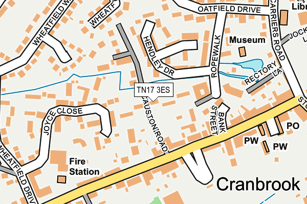 TN17 3ES map - OS OpenMap – Local (Ordnance Survey)