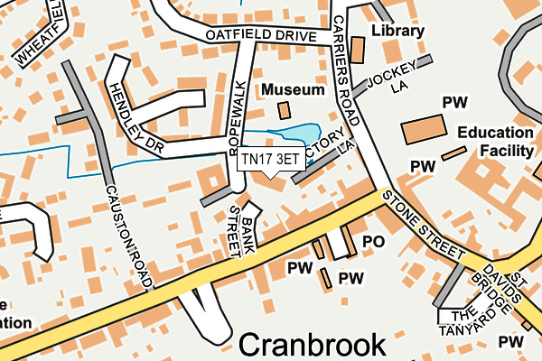 TN17 3ET map - OS OpenMap – Local (Ordnance Survey)