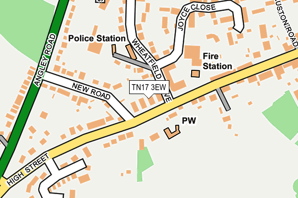 TN17 3EW map - OS OpenMap – Local (Ordnance Survey)