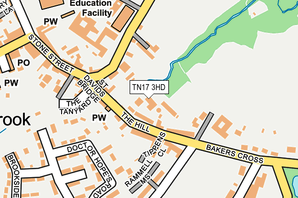 TN17 3HD map - OS OpenMap – Local (Ordnance Survey)