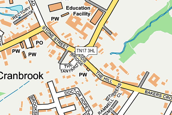TN17 3HL map - OS OpenMap – Local (Ordnance Survey)