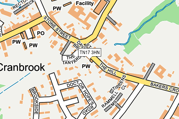 TN17 3HN map - OS OpenMap – Local (Ordnance Survey)