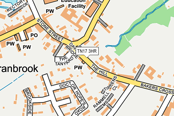 TN17 3HR map - OS OpenMap – Local (Ordnance Survey)