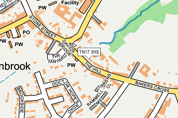 TN17 3HS map - OS OpenMap – Local (Ordnance Survey)