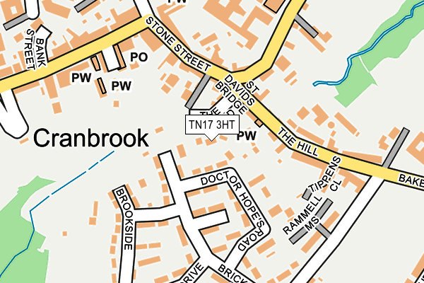 TN17 3HT map - OS OpenMap – Local (Ordnance Survey)