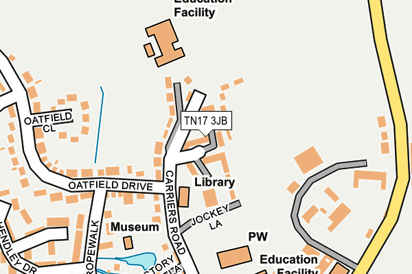 TN17 3JB map - OS OpenMap – Local (Ordnance Survey)