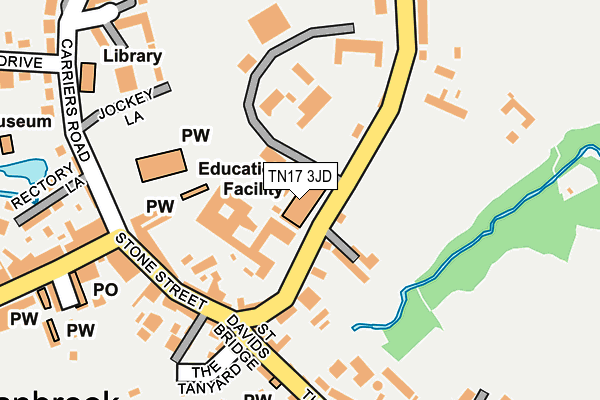 TN17 3JD map - OS OpenMap – Local (Ordnance Survey)