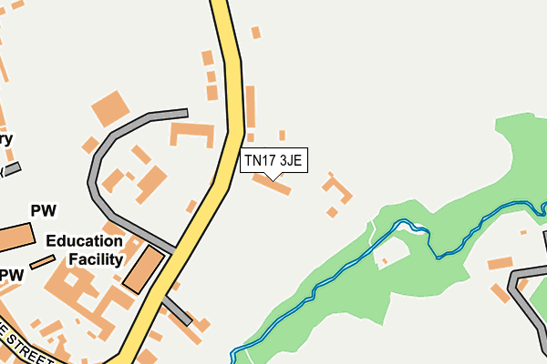 TN17 3JE map - OS OpenMap – Local (Ordnance Survey)