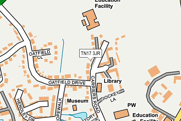 TN17 3JR map - OS OpenMap – Local (Ordnance Survey)