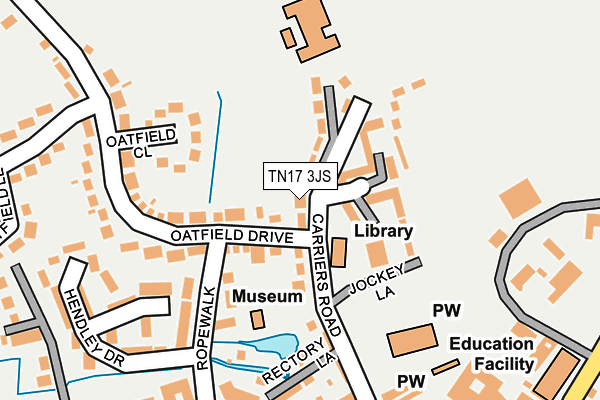 TN17 3JS map - OS OpenMap – Local (Ordnance Survey)