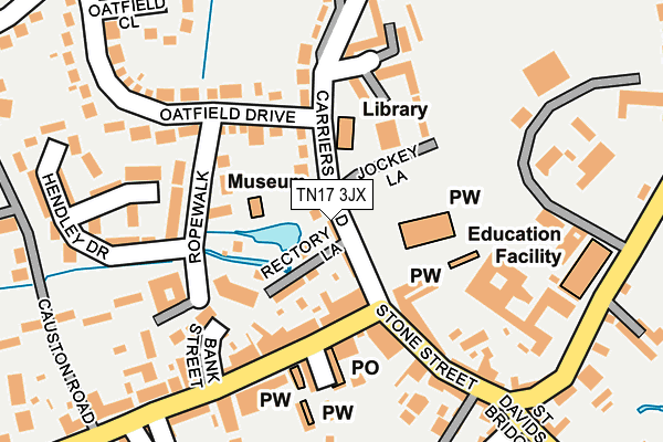 TN17 3JX map - OS OpenMap – Local (Ordnance Survey)