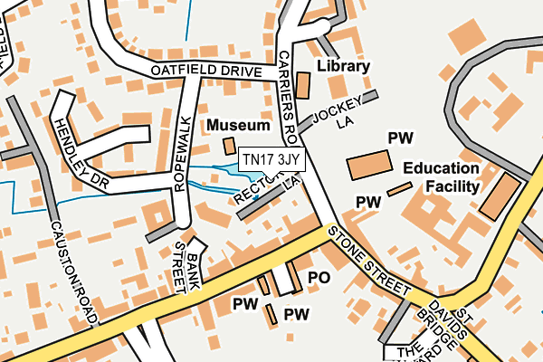 TN17 3JY map - OS OpenMap – Local (Ordnance Survey)