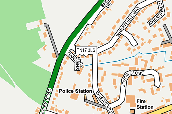 TN17 3LS map - OS OpenMap – Local (Ordnance Survey)