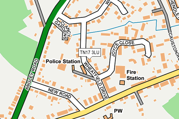 TN17 3LU map - OS OpenMap – Local (Ordnance Survey)