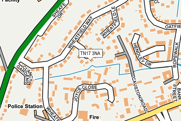 TN17 3NA map - OS OpenMap – Local (Ordnance Survey)