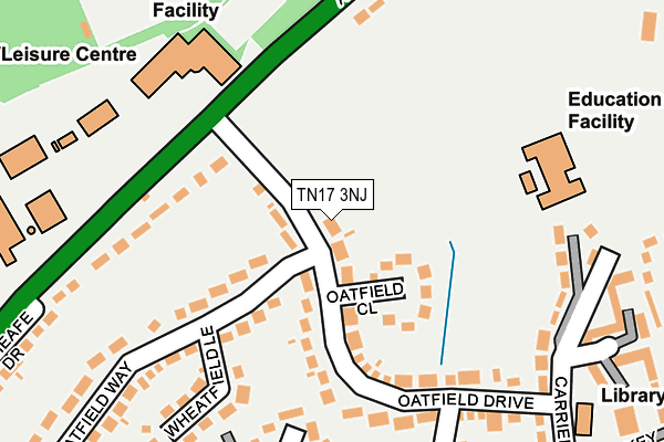 TN17 3NJ map - OS OpenMap – Local (Ordnance Survey)
