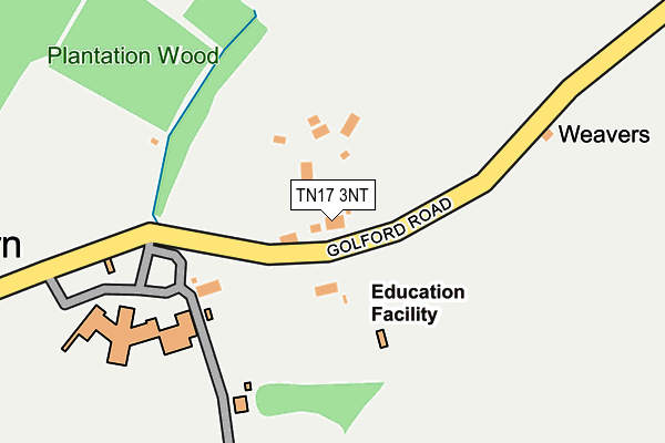 TN17 3NT map - OS OpenMap – Local (Ordnance Survey)