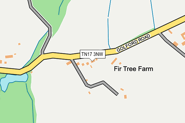 TN17 3NW map - OS OpenMap – Local (Ordnance Survey)