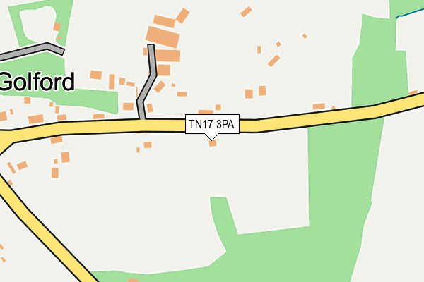 TN17 3PA map - OS OpenMap – Local (Ordnance Survey)