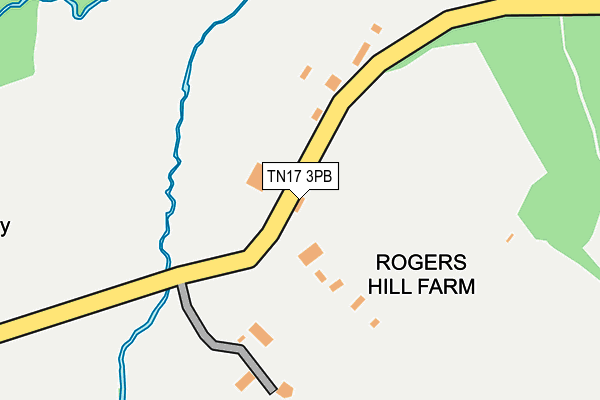 TN17 3PB map - OS OpenMap – Local (Ordnance Survey)
