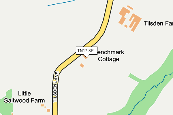 TN17 3PL map - OS OpenMap – Local (Ordnance Survey)