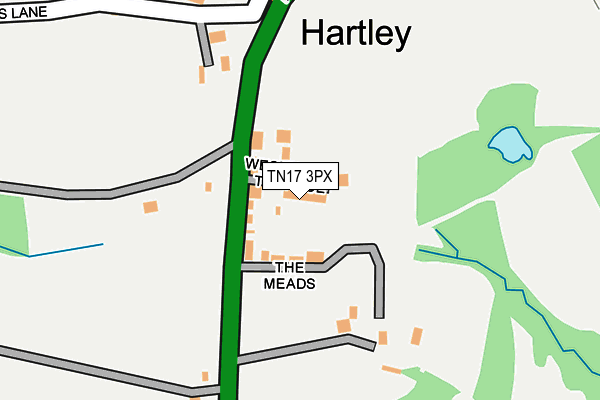 TN17 3PX map - OS OpenMap – Local (Ordnance Survey)