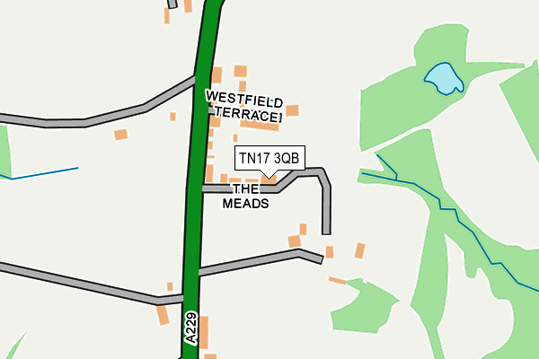 TN17 3QB map - OS OpenMap – Local (Ordnance Survey)