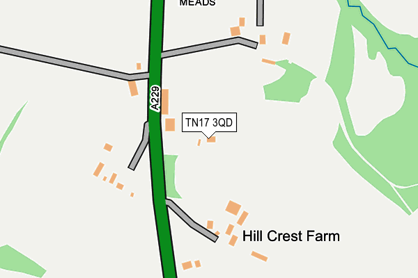 TN17 3QD map - OS OpenMap – Local (Ordnance Survey)