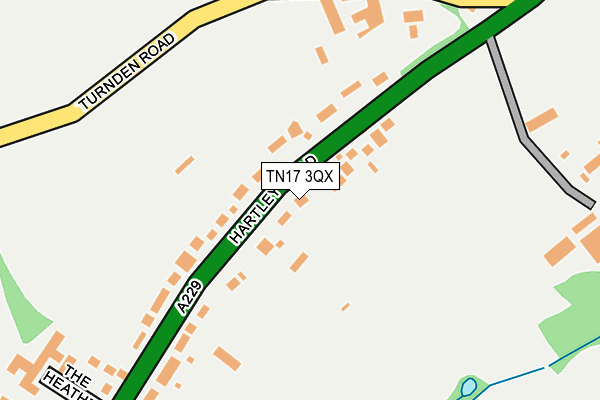 TN17 3QX map - OS OpenMap – Local (Ordnance Survey)