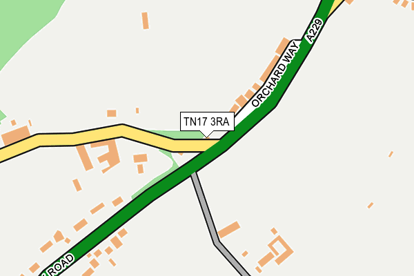 TN17 3RA map - OS OpenMap – Local (Ordnance Survey)