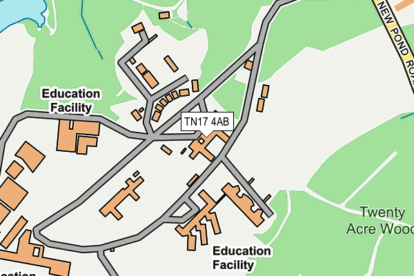 TN17 4AB map - OS OpenMap – Local (Ordnance Survey)