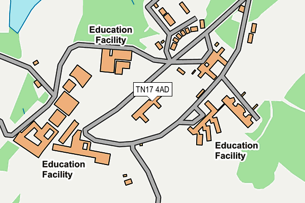 TN17 4AD map - OS OpenMap – Local (Ordnance Survey)