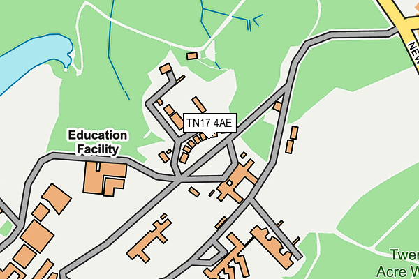 TN17 4AE map - OS OpenMap – Local (Ordnance Survey)