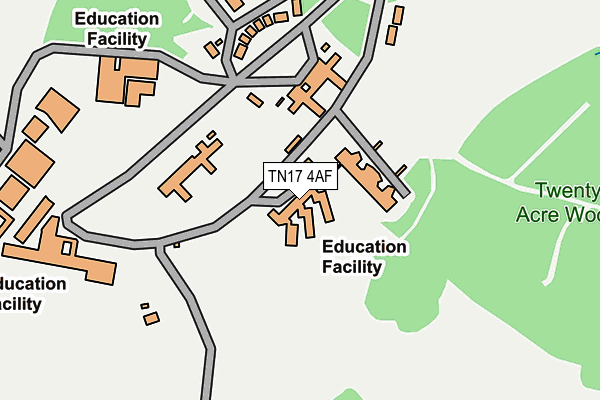 TN17 4AF map - OS OpenMap – Local (Ordnance Survey)