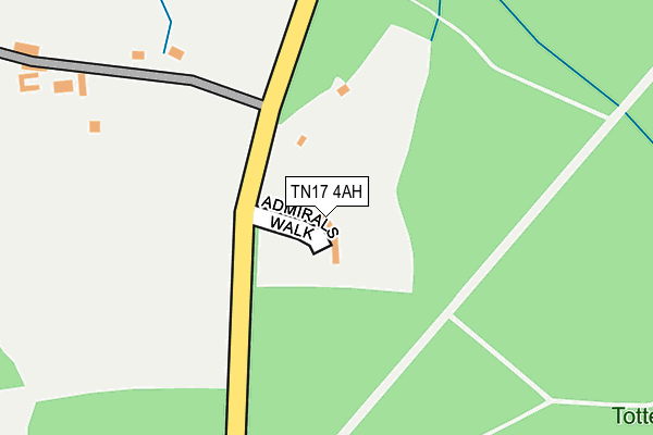 TN17 4AH map - OS OpenMap – Local (Ordnance Survey)