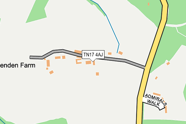 TN17 4AJ map - OS OpenMap – Local (Ordnance Survey)