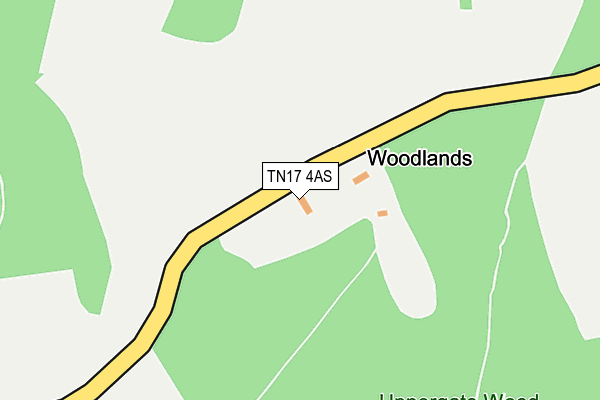 TN17 4AS map - OS OpenMap – Local (Ordnance Survey)