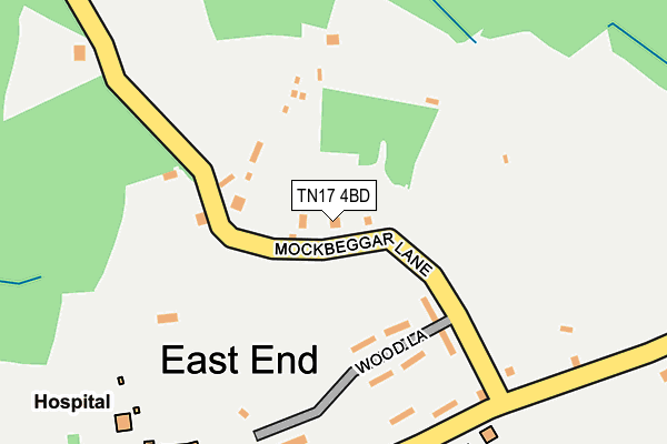 TN17 4BD map - OS OpenMap – Local (Ordnance Survey)