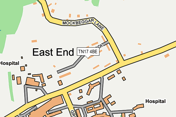 TN17 4BE map - OS OpenMap – Local (Ordnance Survey)