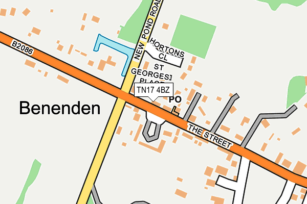TN17 4BZ map - OS OpenMap – Local (Ordnance Survey)