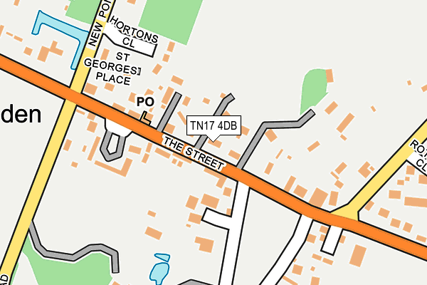 TN17 4DB map - OS OpenMap – Local (Ordnance Survey)