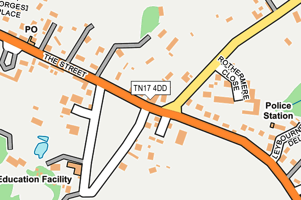 TN17 4DD map - OS OpenMap – Local (Ordnance Survey)