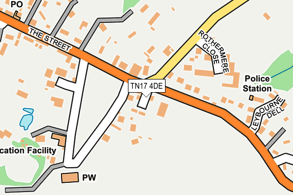 TN17 4DE map - OS OpenMap – Local (Ordnance Survey)