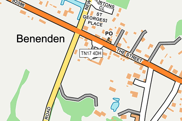 TN17 4DH map - OS OpenMap – Local (Ordnance Survey)