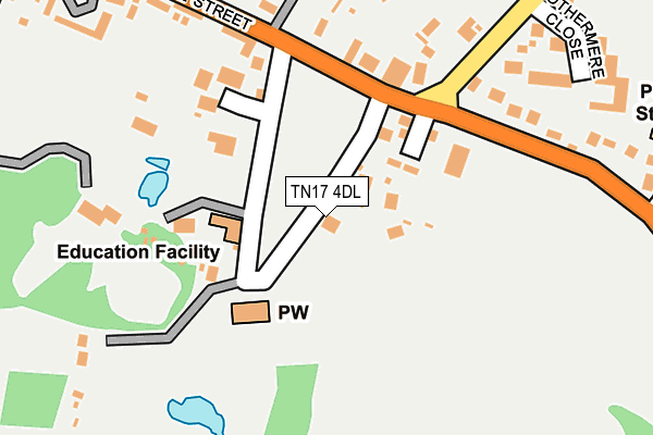 TN17 4DL map - OS OpenMap – Local (Ordnance Survey)