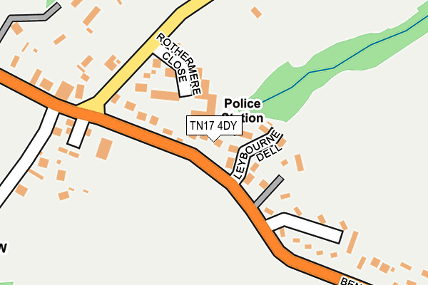 TN17 4DY map - OS OpenMap – Local (Ordnance Survey)