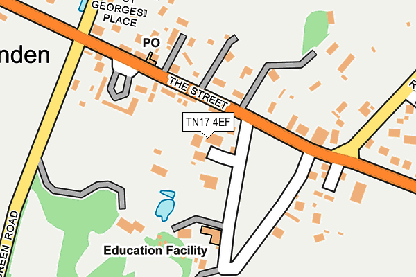 TN17 4EF map - OS OpenMap – Local (Ordnance Survey)