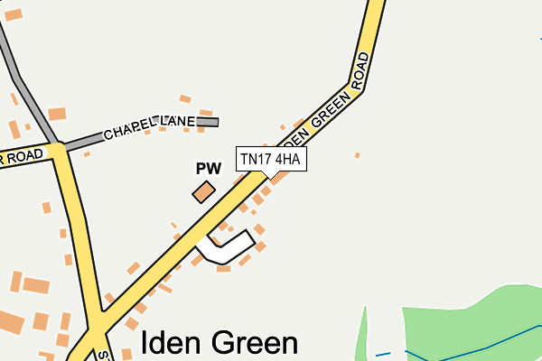 TN17 4HA map - OS OpenMap – Local (Ordnance Survey)