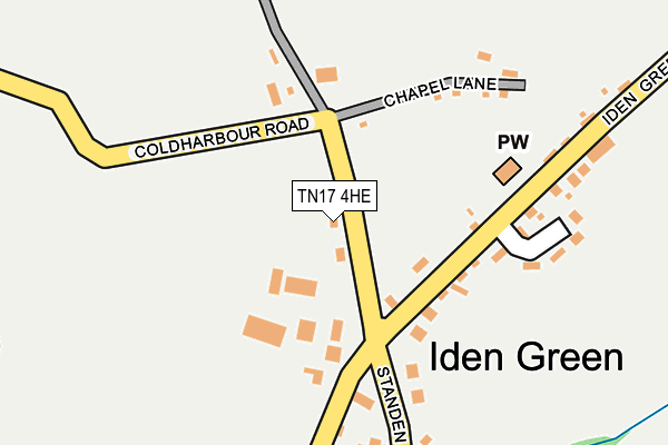 TN17 4HE map - OS OpenMap – Local (Ordnance Survey)